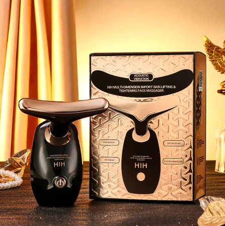 Massageador Facial & Pescoço 5 em 1 – Anti-Rugas, Redutor de Papada e Lifting Imediato